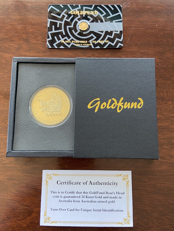 Buy 1/20 Ounce Gold Coin from GOLDFund